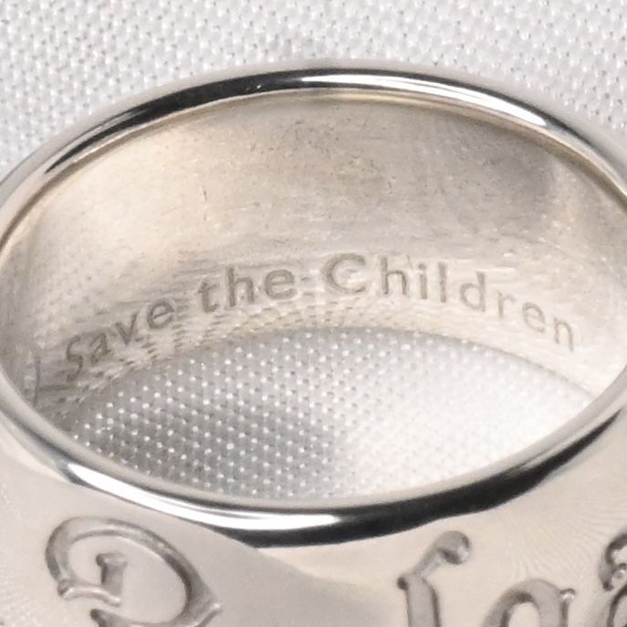 【研磨済】BVLGARI リング Save the Children #48 7号 SV925 ブルガリ
