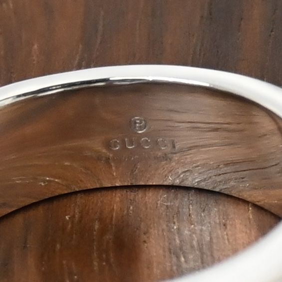 【新品仕上げ】美品 GUCCI ダブルGシルバー リング 指輪 SV925 Ag925 グッチ 16.5号