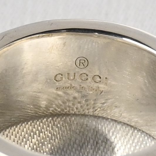 【新品仕上げ】美品 GUCCI ブランデッド カットアウトG リング サイズ10 グッチ