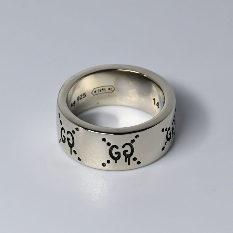 【研磨済】GUCCI ゴースト リング 14号 Ag925 指輪 グッチ