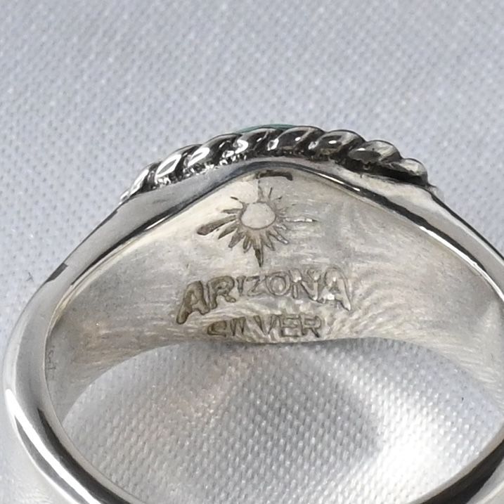 【研磨済】 ARIZONA FREEDOM ターコイズ シルバー リング 9.5号 silver 925