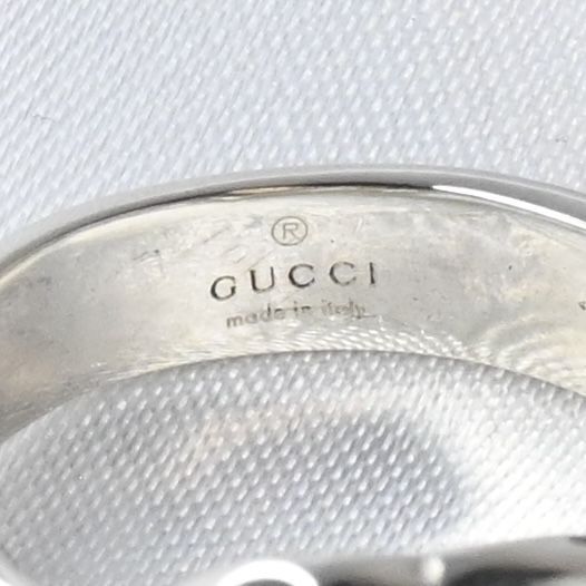 【研磨済】 GUCCI インターロッキングG リング サイズ15 指輪 シルバー925 Ag925 グッチ