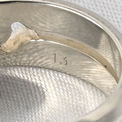 【研磨済】美品 GUCCI インフィニティ ノット スリム リング 指輪 サイズ13 シルバー Ag925 グッチ