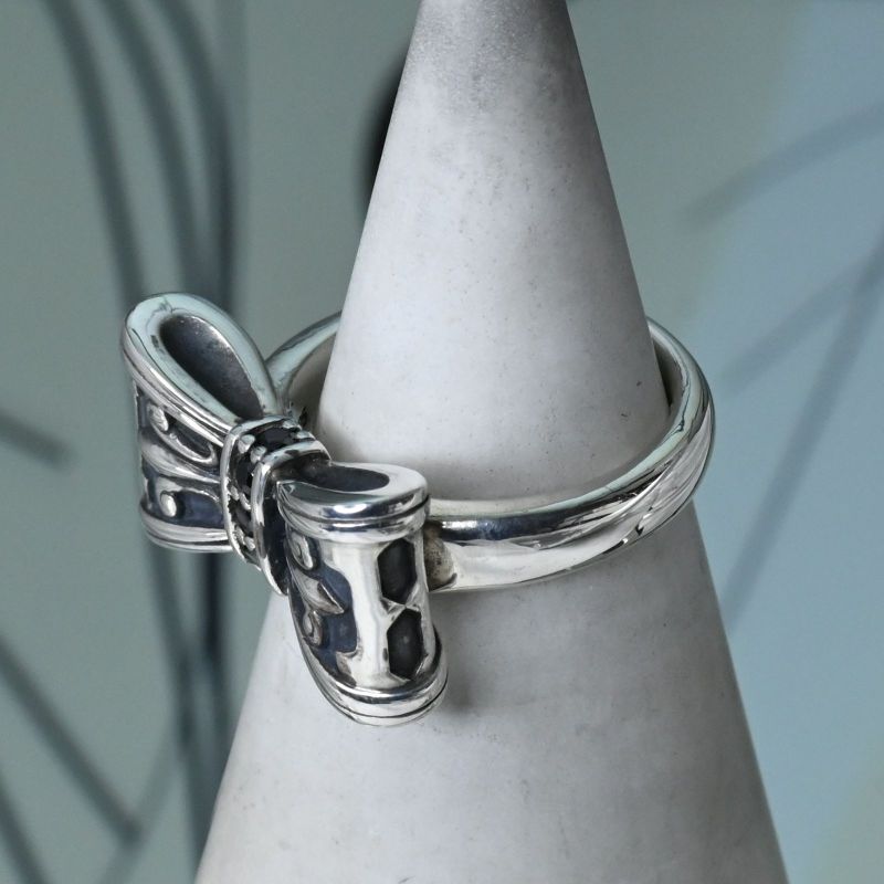 【研磨済】 JUSTIN DAVIS PROMISE リング 12号 リボン SRJ328 ジャスティンデイビス 指輪