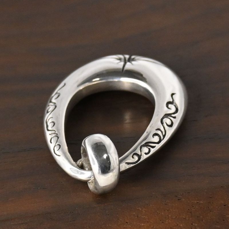 【研磨済】SAAD ペンダントトップ 太陽神 唐草 シルバー925  ネックレスチャーム