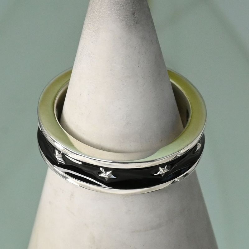 【研磨済】 JUSTIN DAVIS STAR CHILD リング SRJ271 11号 ジャスティンデイビス 指輪