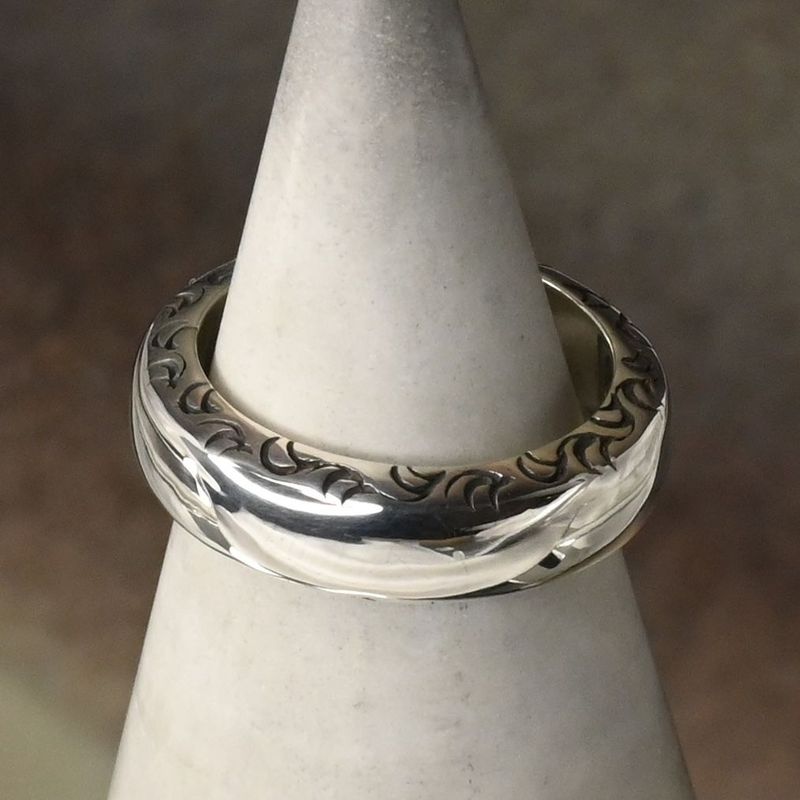 【研磨済】 ARIZONA FREEDOM silver925 リング 8号 R-19 太陽神 唐草 シルバー アリゾナフリーダム ピンキー