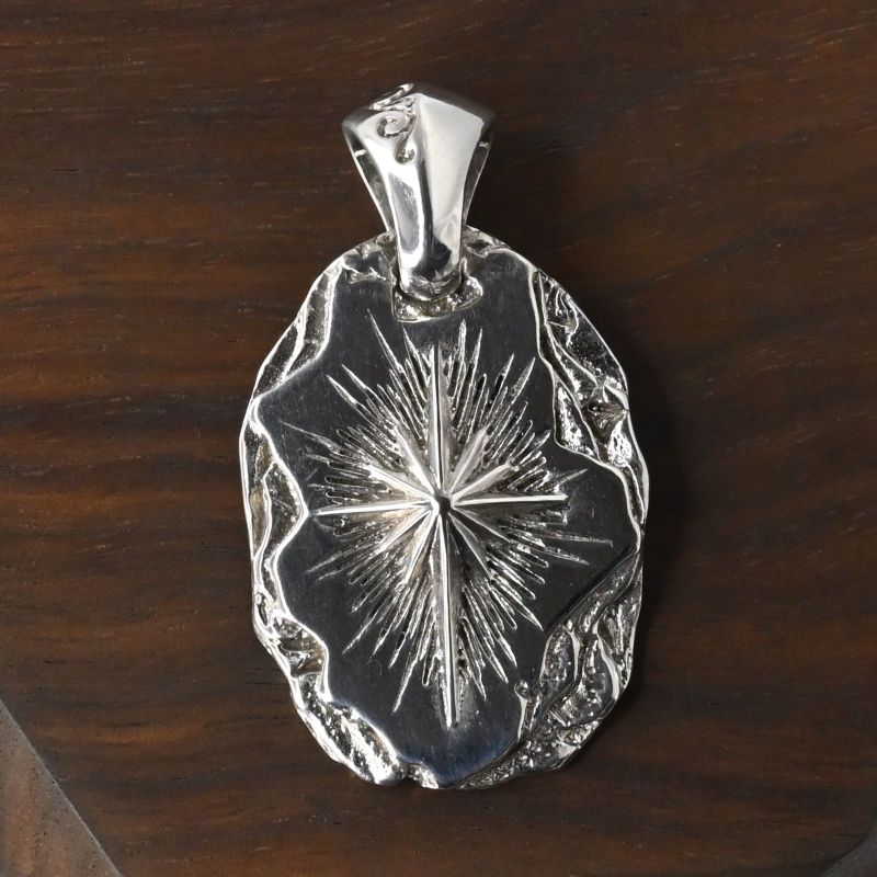 【研磨済】SAAD 太陽神 シルバー925 ペンダントトップ ネックレスチャーム