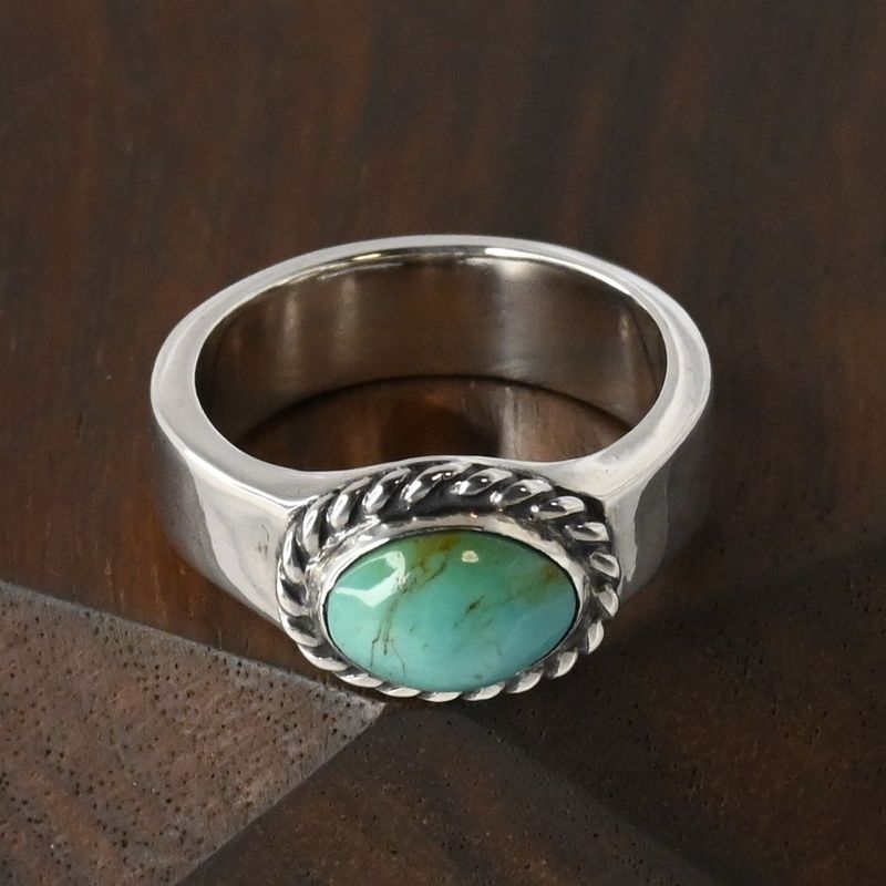 【研磨済】 ARIZONA FREEDOM ターコイズ シルバー リング 9.5号 silver 925