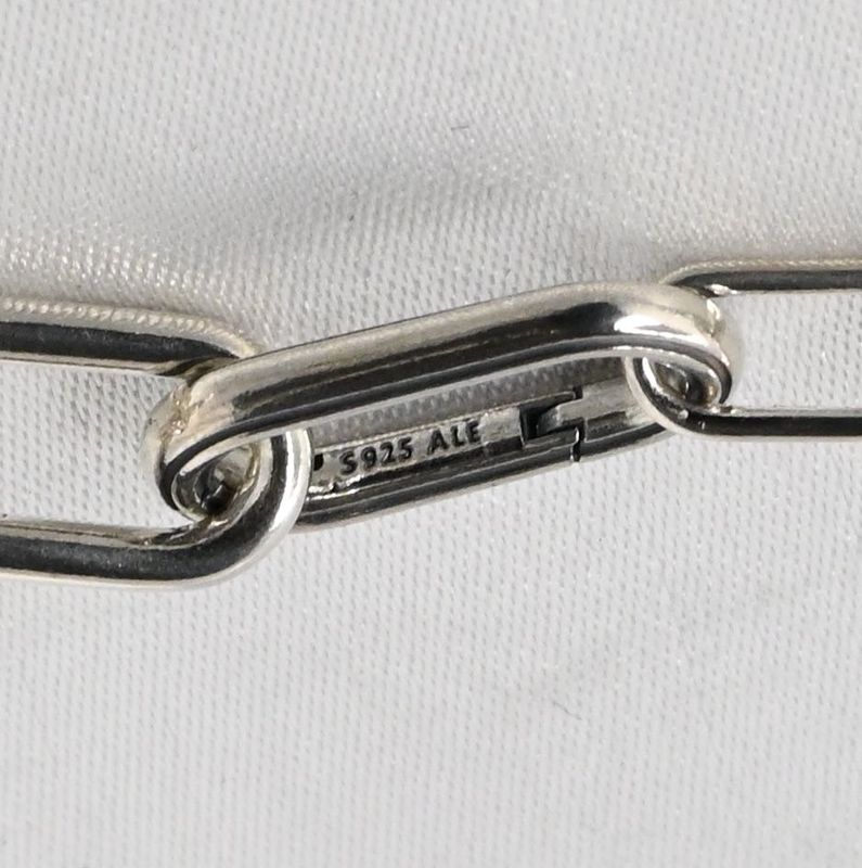 美品 Pandora ME Slim Link Chain Bracelet 20cm シルバー925