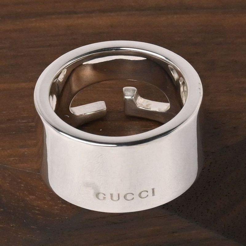 【研磨済】 GUCCI シルバー リング 7号 Ag925 指輪 グッチ ピンキー