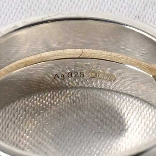 【研磨済】美品 GUCCI インフィニティ ノット スリム リング 指輪 サイズ13 シルバー Ag925 グッチ