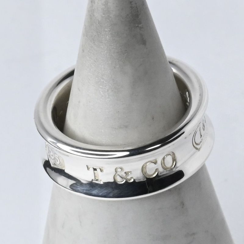 【研磨済】TIFFANY＆Co. ナロー リング 8号 ティファニー 指輪