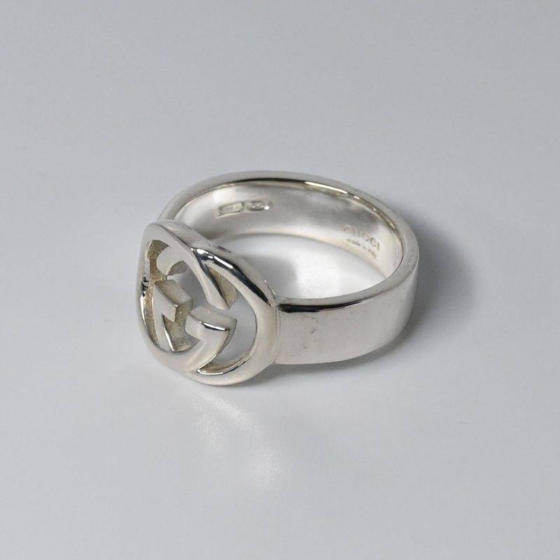 美品 GUCCI グッチ インターロッキングG リング 指輪 サイズ10 シルバー925 Ag925