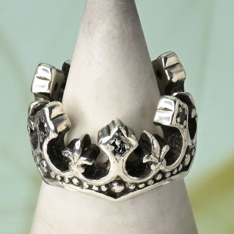 【研磨済】 JUSTIN DAVIS PALACE CROWN リング 7号 SRJ125 ジャスティンデイビス 指輪 パレス クラウン