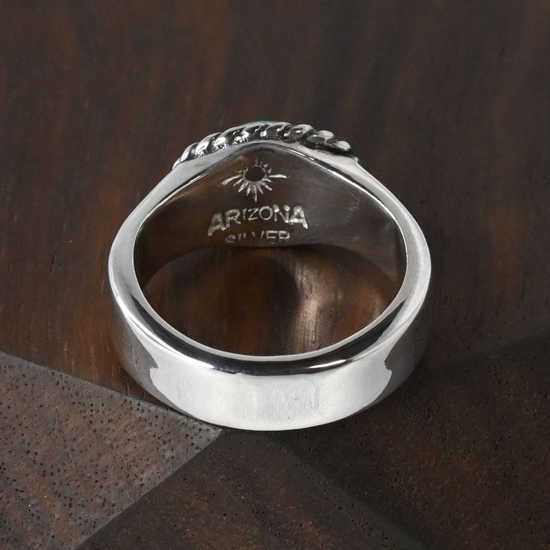 【研磨済】 ARIZONA FREEDOM ターコイズ シルバー リング 9.5号 silver 925