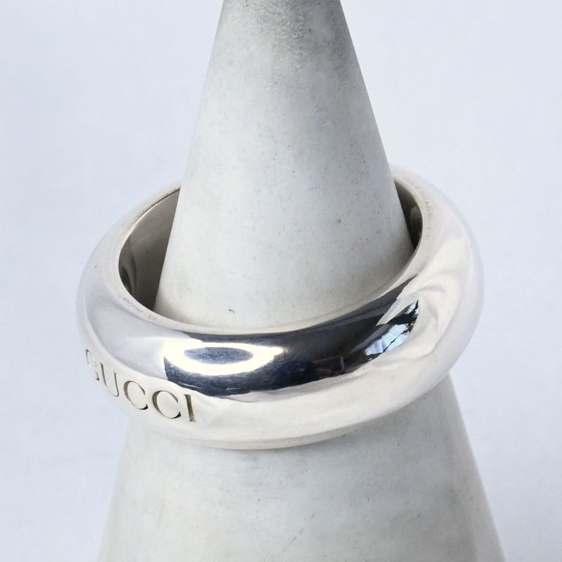 【研磨済】 GUCCI シルバー リング 12号 Ag925 指輪 グッチ