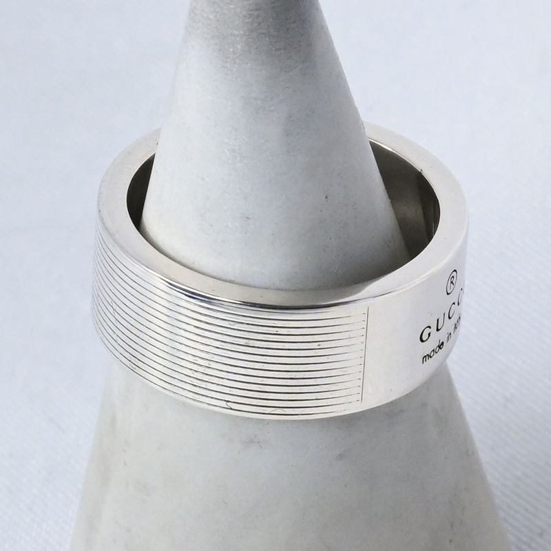 【研磨済】 GUCCI シルバー リング 16号 Ag925 指輪 グッチ
