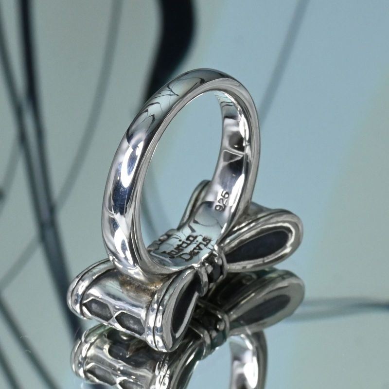 【研磨済】 JUSTIN DAVIS PROMISE リング 12号 リボン SRJ328 ジャスティンデイビス 指輪