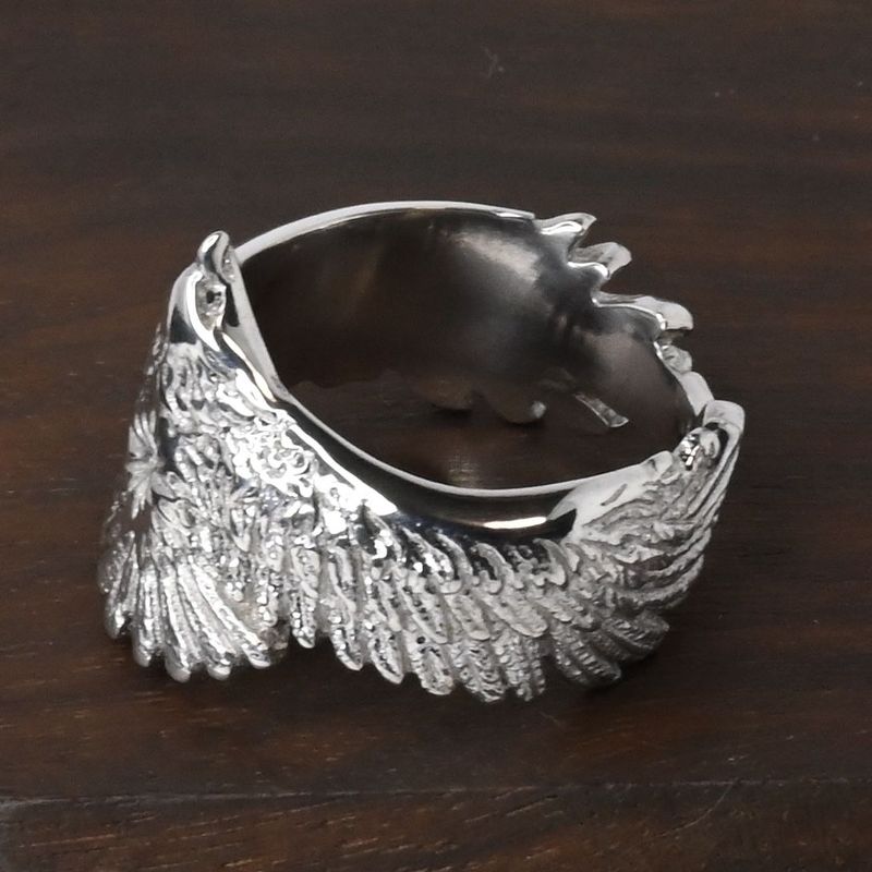 【研磨済】SAAD イーグル リング 14.5号 シルバー925 指輪 サード