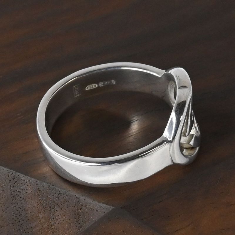 【研磨済】 GUCCI インターロッキングG リング サイズ15 指輪 シルバー925 Ag925 グッチ