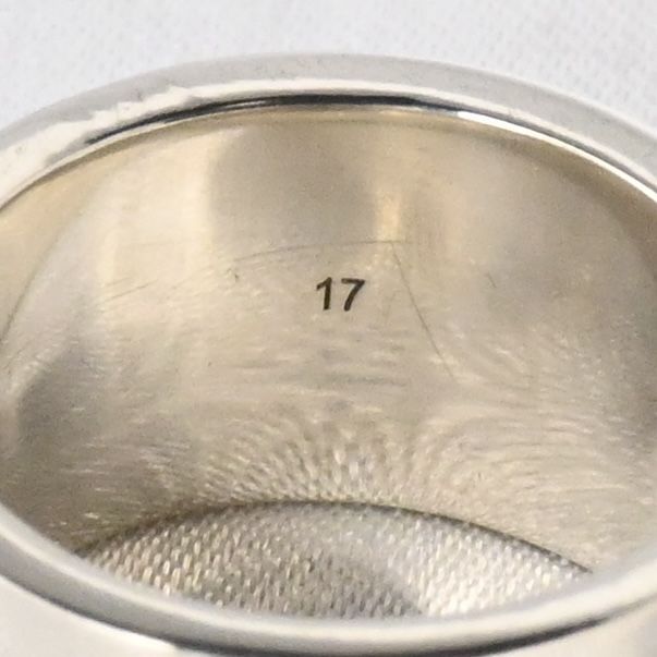 【研磨済】美品 GUCCI ゴースト ワイド リング 16号 Ag925