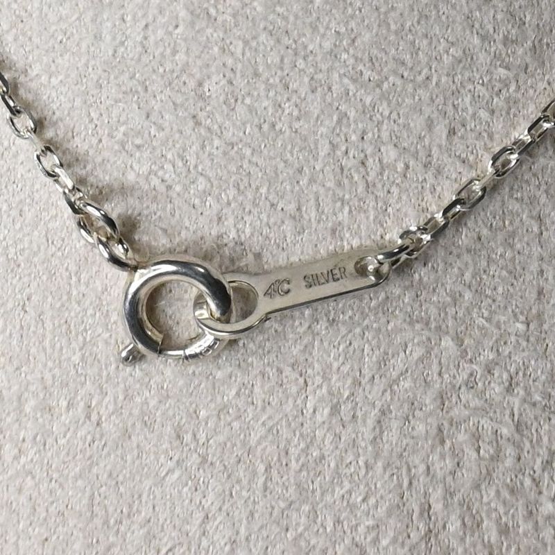 【研磨済】4℃ ヨンドシー ネックレス シルバー925 チェーン40cm