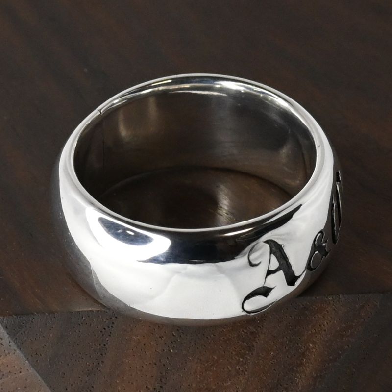 【研磨済】A&G シルバー ロゴ リング 20.5号 silver 925 指輪