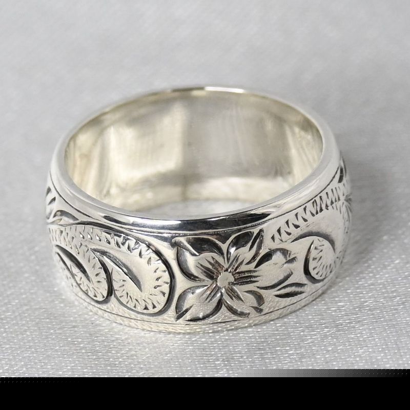 【研磨済】美品 ハワイアンジュエリー リング 指輪 シルバー925 7.5号