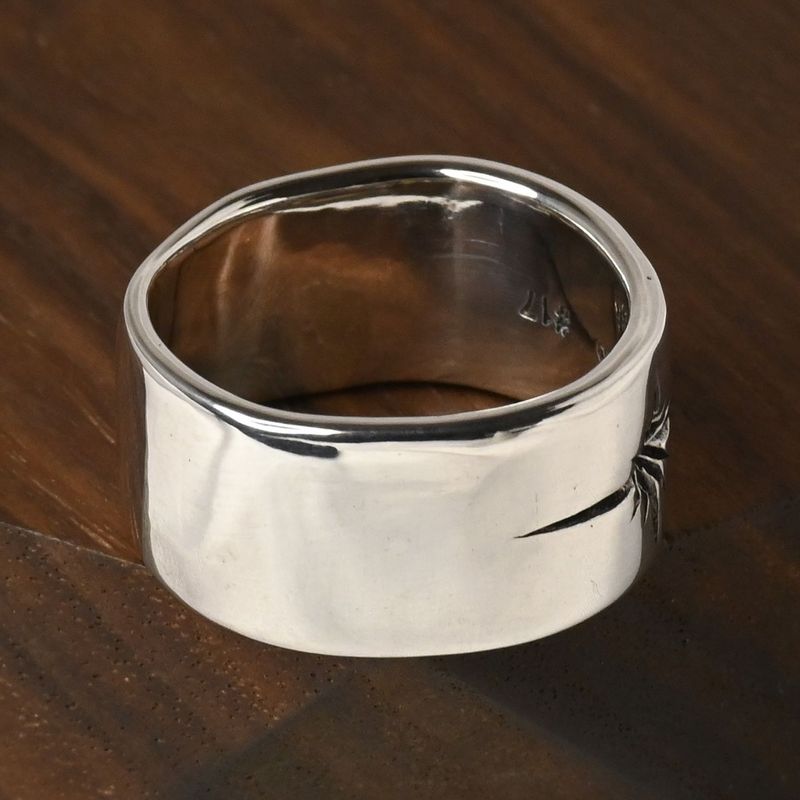 【研磨済】SAAD シルバー リング 14号 太陽神 シルバー925 指輪