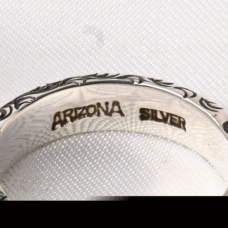 【研磨済】 ARIZONA FREEDOM silver925 リング 19号 R-19 太陽神 唐草 シルバー アリゾナフリーダム