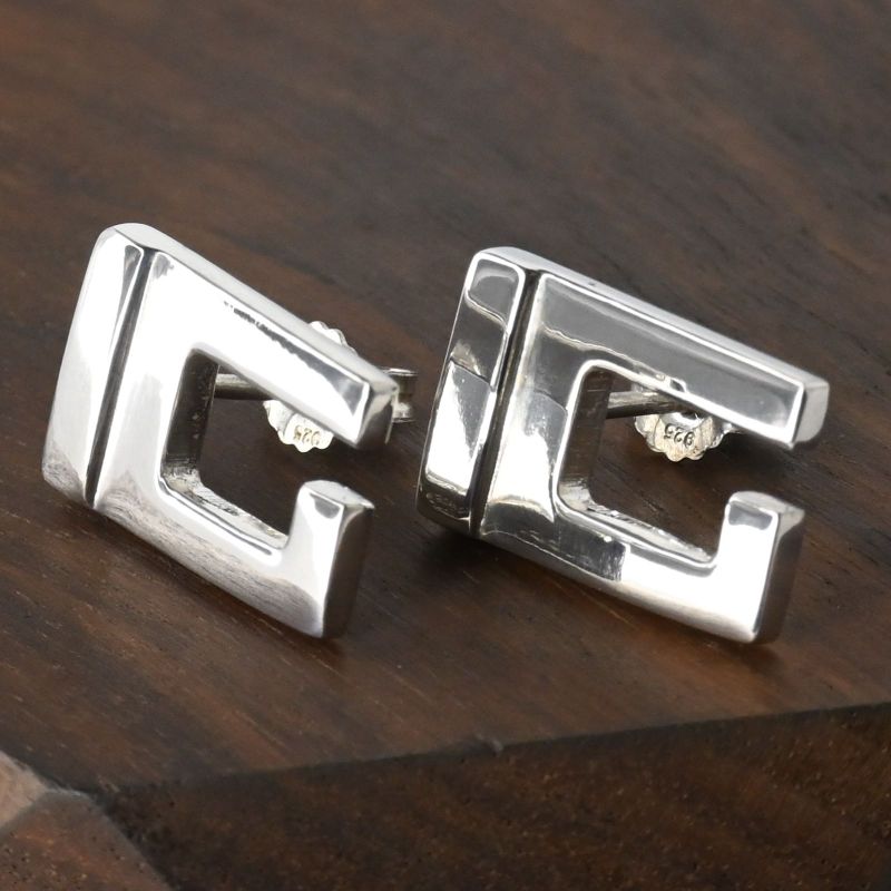 【研磨済】美品 GUCCI ピアス ペア シルバー Ag925 グッチ