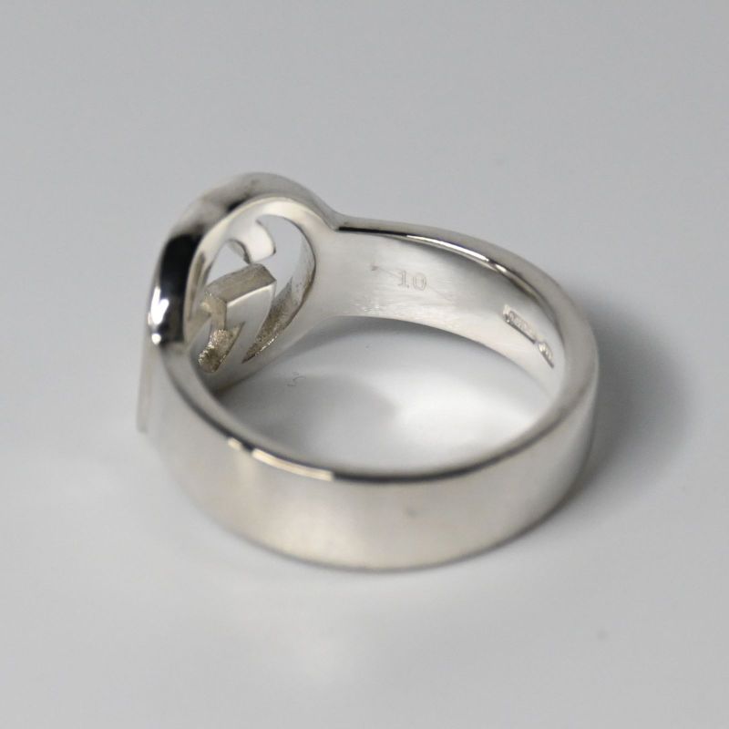 美品 GUCCI グッチ インターロッキングG リング 指輪 サイズ10 シルバー925 Ag925