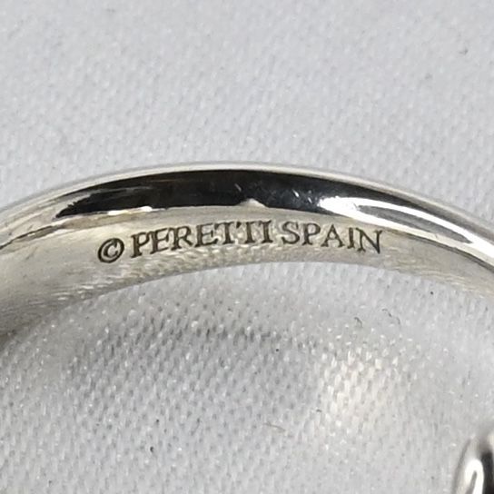 【研磨済】TIFFANY＆Co. ビーン リング 8号 ティファニー 指輪 シルバー925