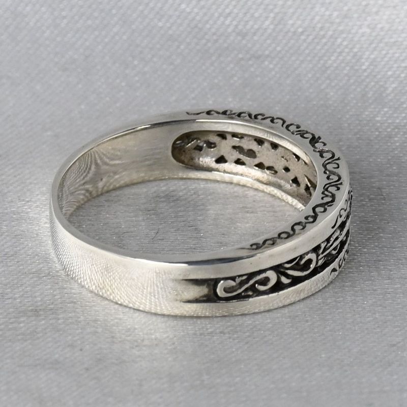 【新品仕上げ】SAAD リング 16.5号 シルバー925 太陽神 唐草