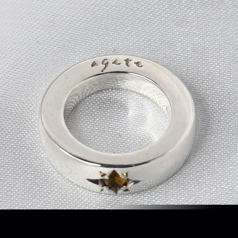 【新品仕上げ】美品 agete ピンキーリング 指輪 シルバー925 3号 アガット