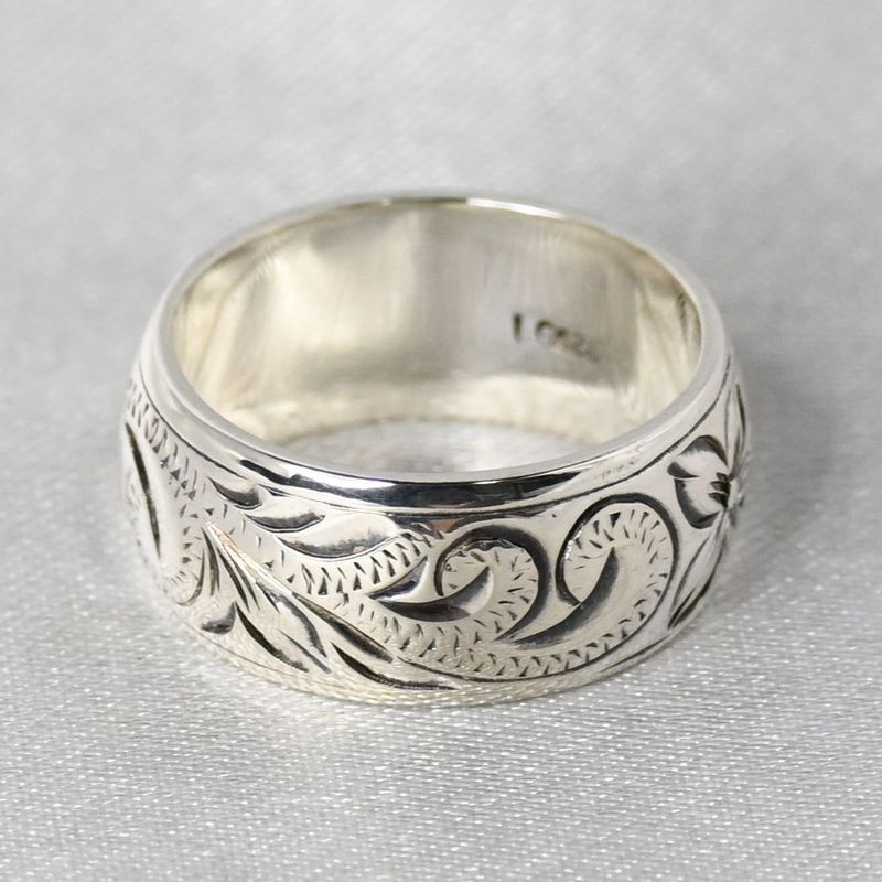 【研磨済】美品 ハワイアンジュエリー リング 指輪 シルバー925 7.5号