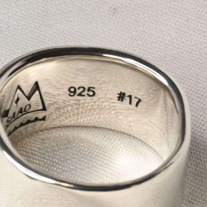 【研磨済】SAAD シルバー リング 14号 太陽神 シルバー925 指輪