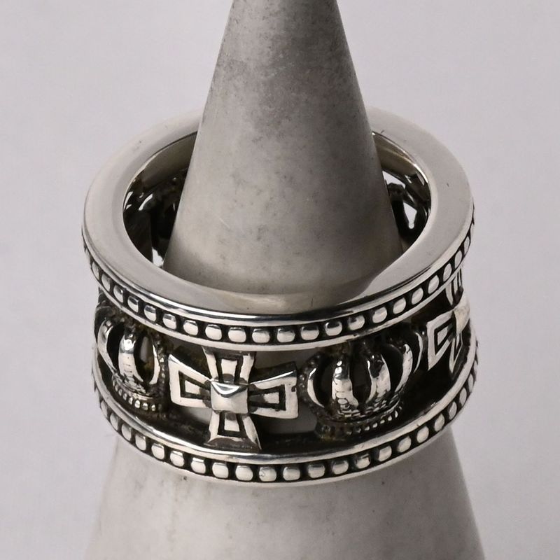 【研磨済】 JUSTIN DAVIS MEDIEVAL WEDDING BAND リング 7号 SRJ175 ジャスティンデイビス 指輪