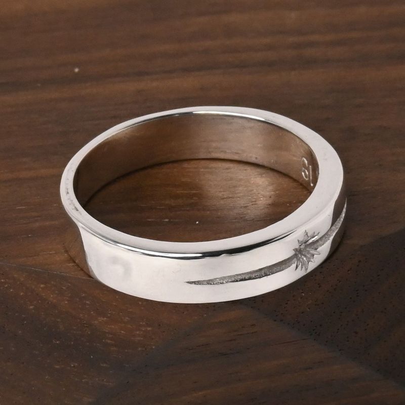 【研磨済】SAAD シルバー リング 18.5号 太陽神 シルバー925 指輪