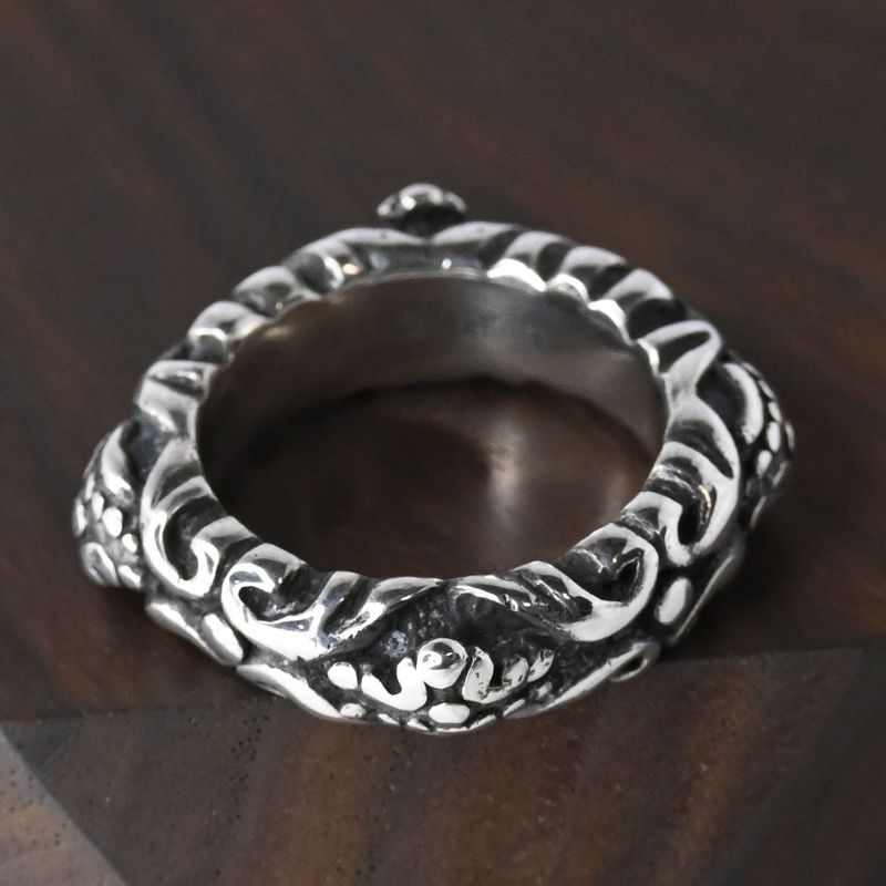 【研磨済】ROYAL ORDER シルバー リング 14号 SILVER925 ロイヤルオーダー 指輪 クラウン