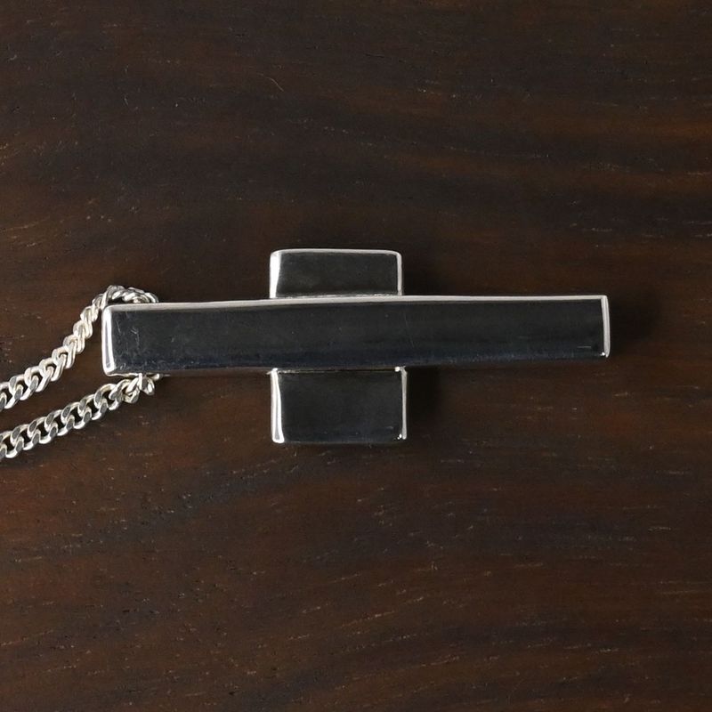 【研磨済】GUCCI セパレートクロス ネックレス 長さ40cm Ag925 グッチ