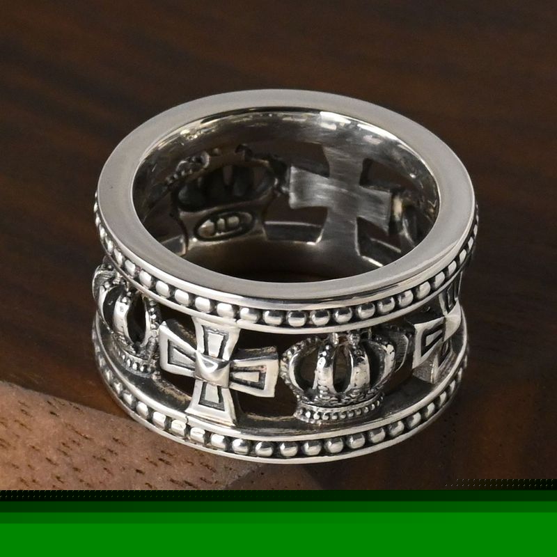 【研磨済】 JUSTIN DAVIS MEDIEVAL WEDDING BAND リング 10号 SRJ175 ジャスティンデイビス 指輪