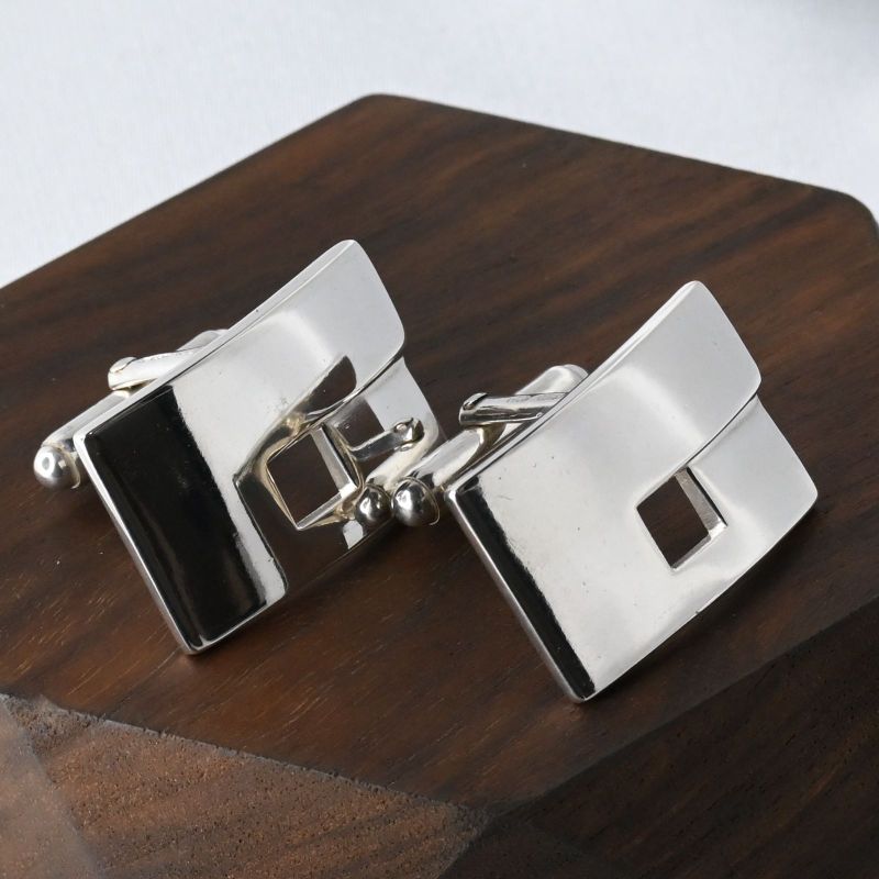 【研磨済】GUCCI カフス シルバー カフリンクス Ag925 グッチ