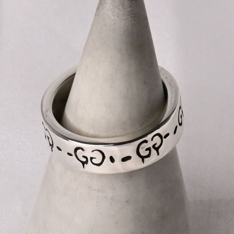 【研磨済】GUCCI ゴースト リング 13号 Ag925 美品 指輪 グッチ