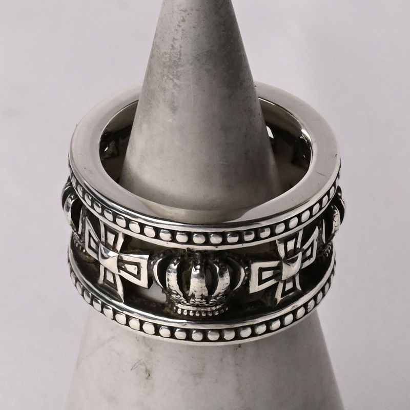 【研磨済】 JUSTIN DAVIS MEDIEVAL WEDDING BAND リング 7号 SRJ175 ジャスティンデイビス 指輪