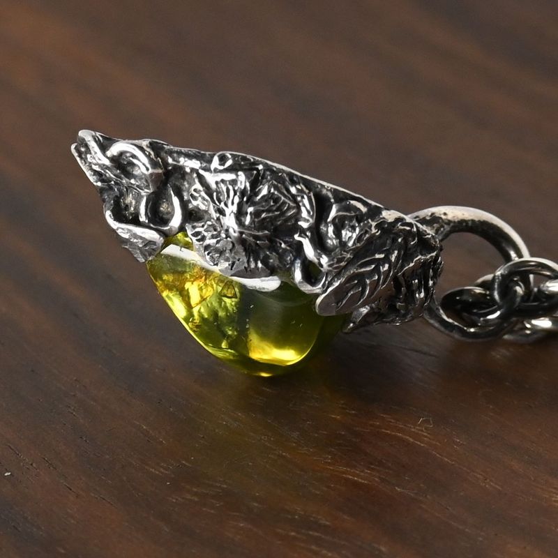 【美品】 LYLY ERLANDSSON the WINTER ウィンターペンダント オーバルチェーンセット 50cm リリーエルランドソン