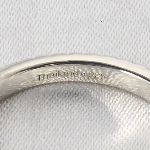 【研磨済】美品 COACH 3連 リング シルバー925 14号 コーチ 指輪