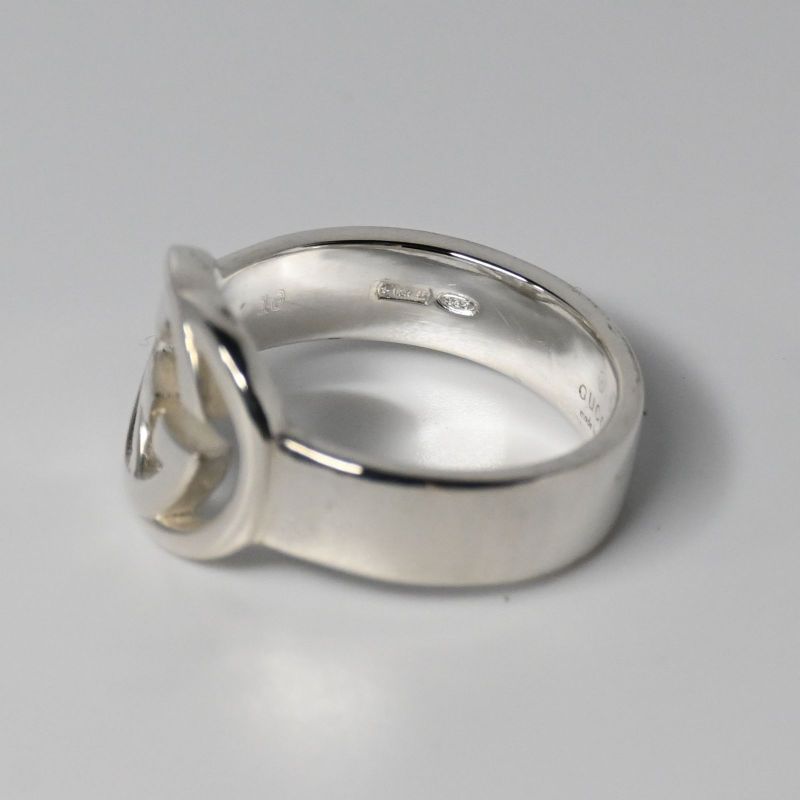 美品 GUCCI グッチ インターロッキングG リング 指輪 サイズ10 シルバー925 Ag925