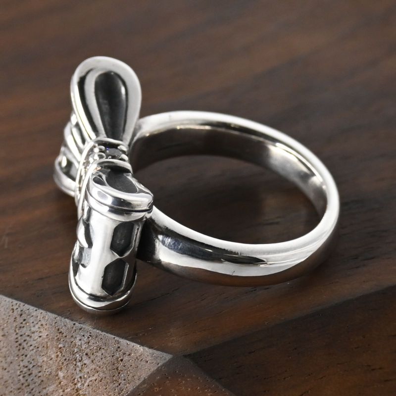 【研磨済】 JUSTIN DAVIS PROMISE リング 12号 リボン SRJ328 ジャスティンデイビス 指輪